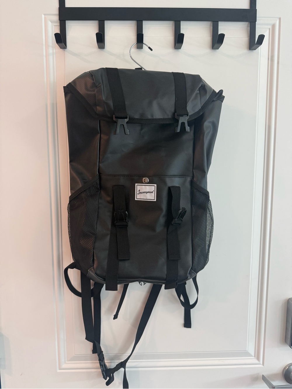 The Journeyman Bag Co. Waterproof Flap & Cinch Backpack – Black